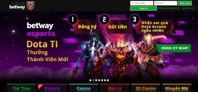 Betway có tốc độ nạp rút tiền siêu tốc