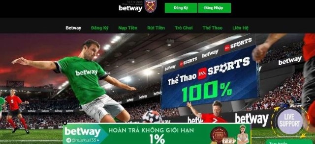 Tỷ lệ trả thưởng tại Betway hấp dẫn